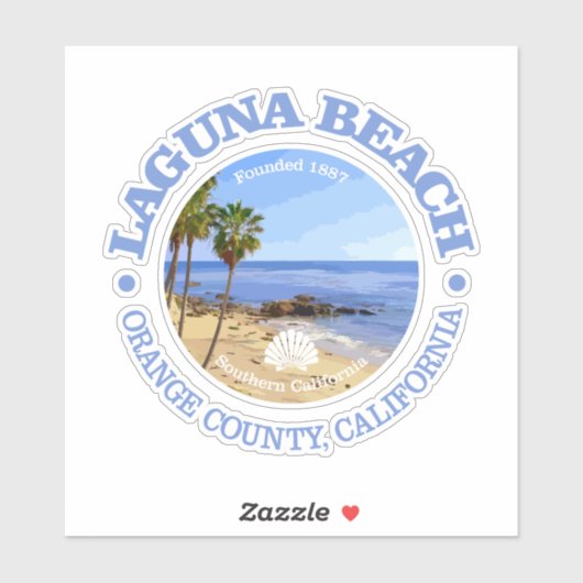 Strand van Laguna (C) Sticker (Vel)