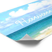strand van lani kai in Hawaii Poster (Hoek)