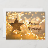 Strand van lichten feestdagenkaart (Voorkant)