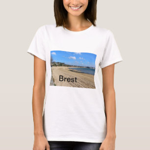 strand van Moulin-Blanc in Brest T-shirt