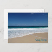 Strand van Nassau, de Bahamas Briefkaart (Voorkant / Achterkant)