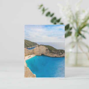 strand van Navagio Griekenland Briefkaart