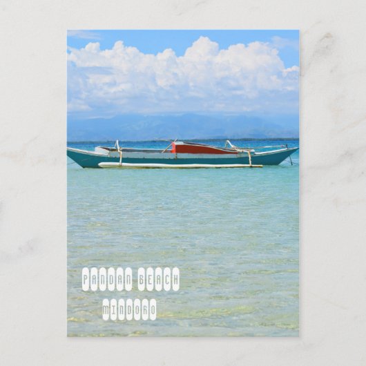 Strand van Pandan in Mindoro Filipijnen Briefkaart (Voorkant)