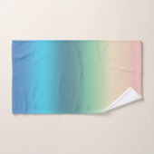 Strand van regenboogzeeslak in gradiëntstrips bad handdoek (Handdoek)