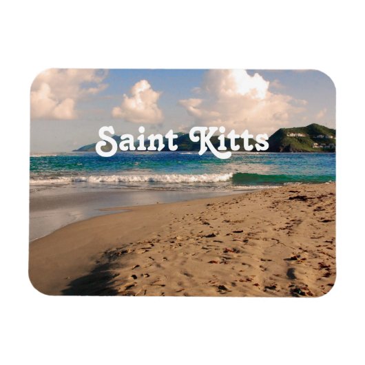 Strand van Saint Kitts Magneet (Horizontaal)