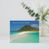 strand van Thailand Briefkaart (Staand voorkant)