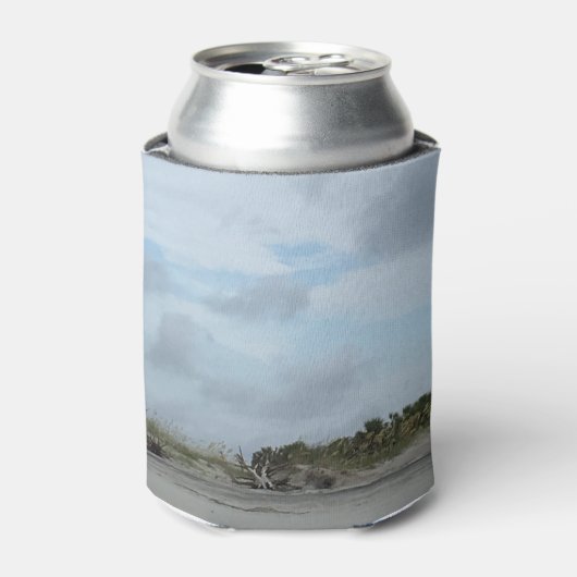 Strand van Tybee Island Blikjeskoeler (Blikje Voorkant)