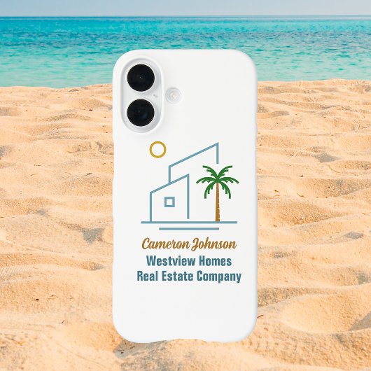 Strand Vastgoedmaatschappij Aangepaste Kustmakelaa Case-Mate iPhone Case