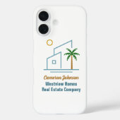 Strand Vastgoedmaatschappij Aangepaste Kustmakelaa Case-Mate iPhone Case (Achterkant)