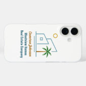 Strand Vastgoedmaatschappij Aangepaste Kustmakelaa Case-Mate iPhone Case (Achterkant (horizontaal))