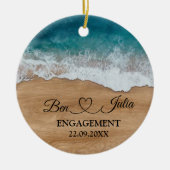 Strand Verlovingsornament Keramisch Ornament (Voorkant)