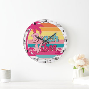 Strand Vibes Sunset Clock Tropical Grote Klok