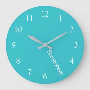 Strand Vijf Uur Overal Turquoise Grote Klok