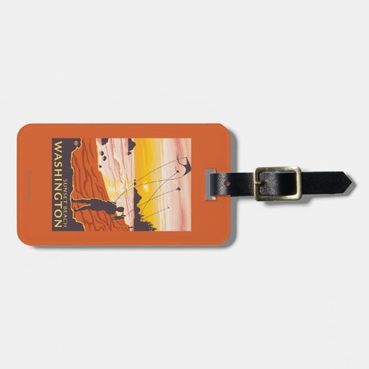 Strand & Vliegers - het Strand van de Bagagelabel (Voorkant horizontaal)