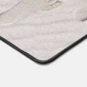 Strand Voetafdrukken in Zand Bureaumat (Hoek)