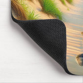 Strand Voetafdrukken In Zand Muismat (Hoek)