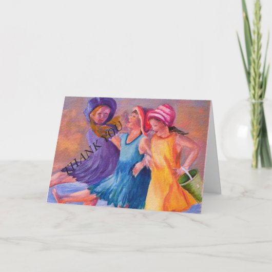 STRAND VRIENDINNEN KAART (Voorkant)