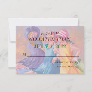 STRAND VRIENDINNEN RSVP KAARTEN KAARTJE