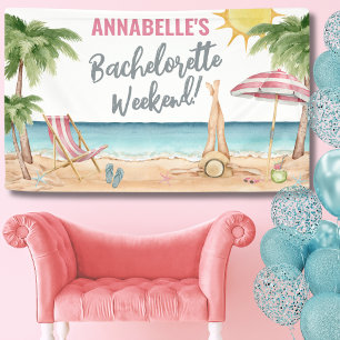 Strand vrijgezellenfeest voor dames spandoek