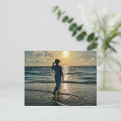 Strand Vrouwen Briefkaart (Staand voorkant)