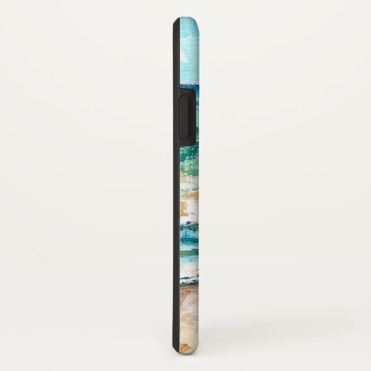 strand Water Kustlijn Shoreline Monogram Case-Mate iPhone Case (Achterkant / rechts)