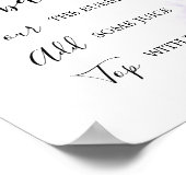 Strand Watercolor Mimosa Bar Bord Poster (Hoek)