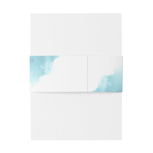 Strand Waterverf bruiloft Uitnodigingen Wikkel (Achterkant Voorbeeld)