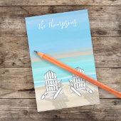 Strand Waterverf Ocean Seashore Adirondack Stoelen Post-it® Notes