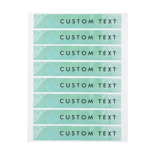 Strand Waterverf Zout Wrap Around Invite Labels Omwikkelbaar Adreslabel (Vel)