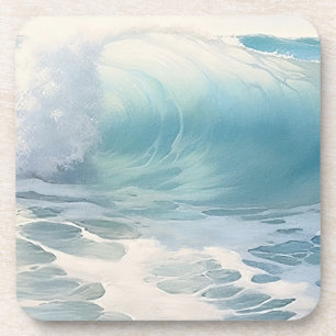 Strand Waves thema Schilderen Bier Onderzetter