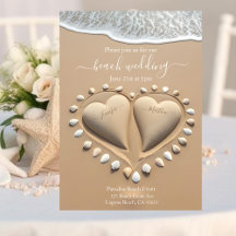 Strand Wedding-Sand Hearts