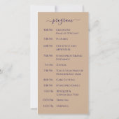 Strand Wedding Sand Hearts Wedding Program (Achterkant)