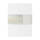 Strand Witte Zeester Elegante Zomer Huwelijk Uitnodigingen Wikkel (Achterkant Voorbeeld)