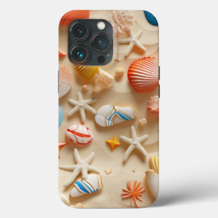 Strand Wonders Zee Shell Zand Zeesterren Oceaan iPhone 13 Pro Hoesje