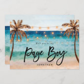 strand zal je mijn voorstel zijn bedankkaart (Voorkant / Achterkant)