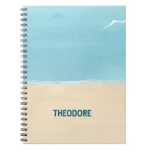 Strand Zand Aqua Notitieboek