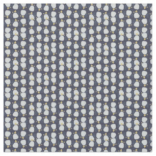 Strand Zand Dollar Bloem Blauw Geel Patroon Stof