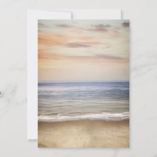 Strand Zand Lucht Huwelijk Bewaar De Datum Save The Date (Achterkant)