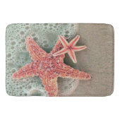 strand zand met zeestervis badmat (Voorkant)