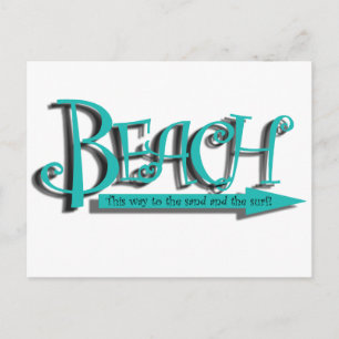 strand zand-n-surf briefkaart