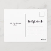 Strand Zand Nieuw adres Briefkaart (Achterkant)