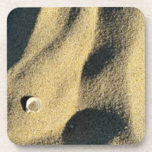 Strand Zand Schelp Foto Onderzetters