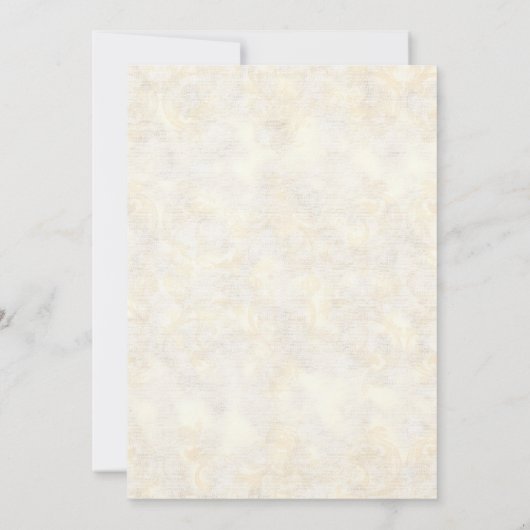 Strand Zand Streep Conch Shell Elegante Bruiloften Kaart (Achterkant)