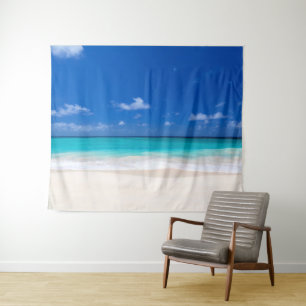 Strand Zand Surf Oceaan Zee Achtergrond Foto Booth Wandkleed
