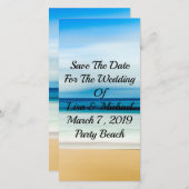 Strand Zand Zee Save The Date (Voorkant / Achterkant)