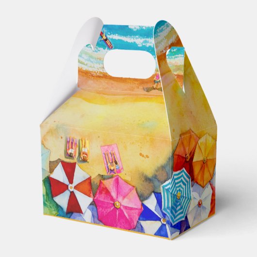 Strand Zandgolven Dank je Bedankdoosjes (Achterkant)