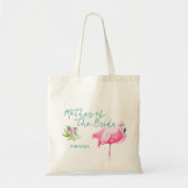 Strand zee flamingo bruiloft moeder van de bruid tote bag (Voorkant)