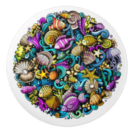 Strand Zee Life 1 Lade Knobs Keramische Knop