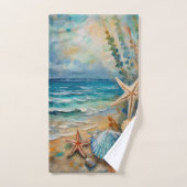 Strand Zee Nautical Zeeschelp Bad Handdoek (Handdoek)