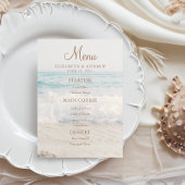 Strand Zee/Oceanside bruiloft Menu